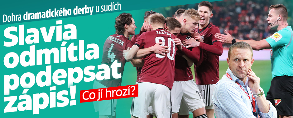 Dohra derby u sudích: Slavia odmítla podepsat zápis!