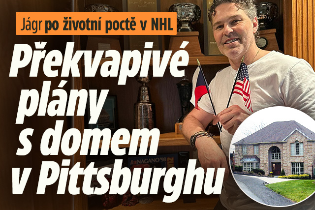 Jágr po životní poctě v NHL: Pplány s domem v Pittsburghu!