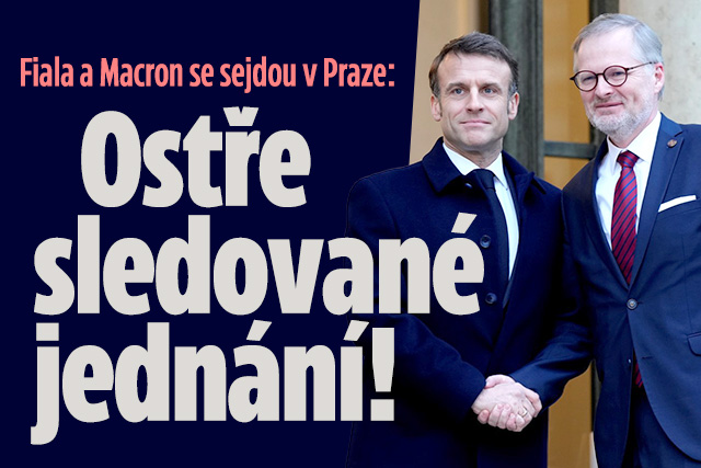 Macron se v Praze sejde s Fialou. Proberou to nejdůležitější